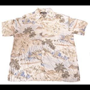 Men’s Croft and Barrow Hawaiian Vacation Shirt L